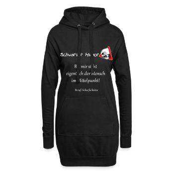 Scharfschütze Militär Bundeswehr Soldat lustiges - Hoodie-Kleid - Schwarz - Vorne