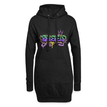 Bielefeld Deutschland Stadt Graffiti Spray Sprayer - Hoodie-Kleid - Schwarz - Vorne
