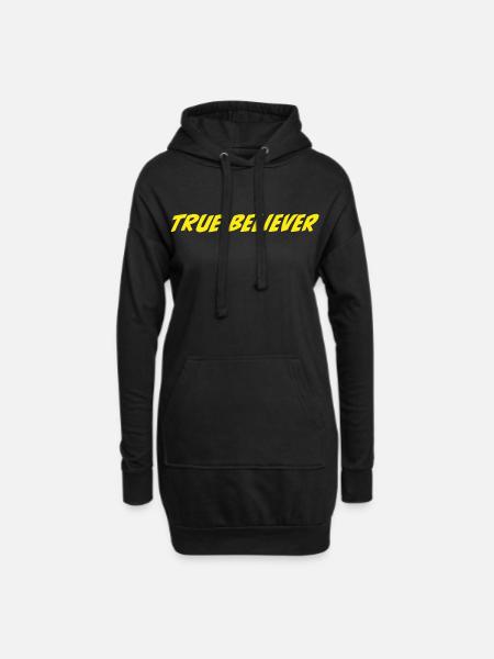 Wahrer Gläubiger - Hoodie-Kleid - Schwarz
