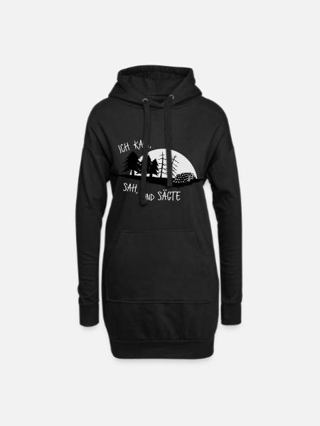 Wald Holzfäller Landwirt Sägewerk Geschenk - Hoodie-Kleid - Schwarz