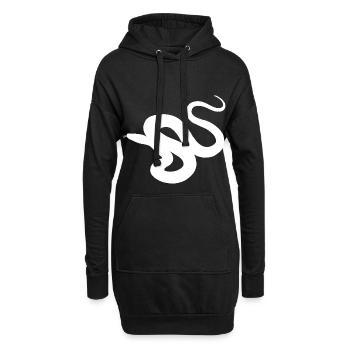 Anakonda Würgeschlange Geschenk Amazonas Schlangen - Hoodie-Kleid - Schwarz - Vorne