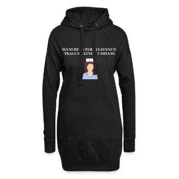 Infirmière Idée cadeau Héroïne Héroïne - Sweat-shirt à capuche long Femme - noir - Devant
