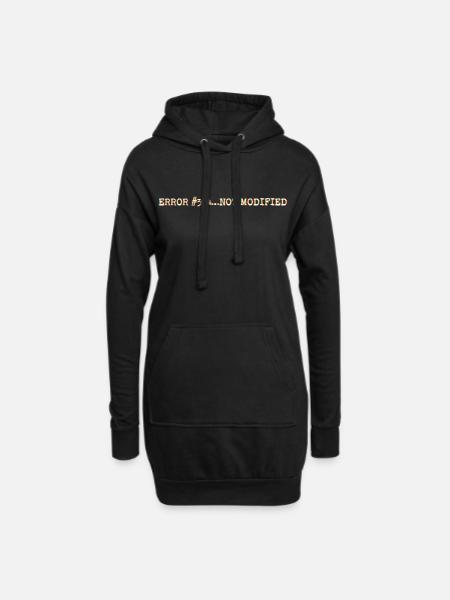 Error304_NotModified - Hoodie-Kleid - Schwarz