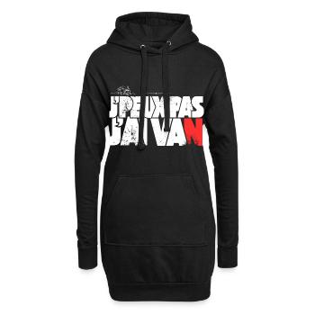 J'peux pas j'ai Van - Sweat-shirt à capuche long Femme - noir - Devant
