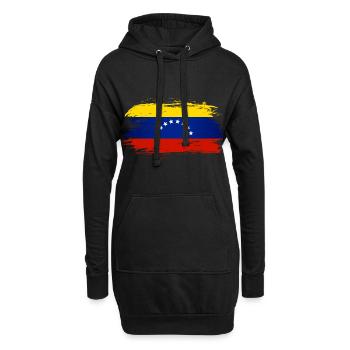 Venezuela Flagge Fahne - Hoodie-Kleid - Schwarz - Vorne