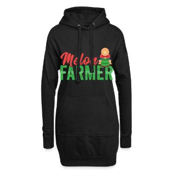 Watermelon Farmer - Hoodie-Kleid - Schwarz - Vorne