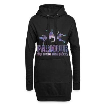 Parkour Freerunning Le Parcour Traceur Geschenk - Hoodie-Kleid - Schwarz - Vorne