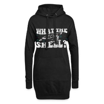 Schildkröten Meer Langsam - Hoodie-Kleid - Schwarz - Vorne