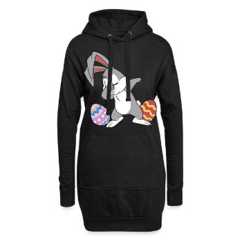 C'est Pâques - Sweat-shirt à capuche long Femme - noir - Devant