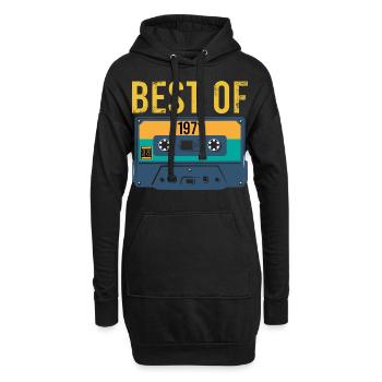 Vintage Best of 1971 Geburtstag Retro - Hoodie-Kleid - Schwarz - Vorne