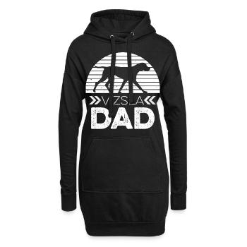 Magyar Vizsla Design für deinen Vizsla Papa - Hoodie-Kleid - Schwarz - Vorne