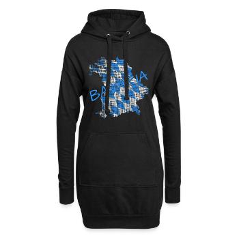 Bavaria Bayern - Hoodie-Kleid - Schwarz - Vorne