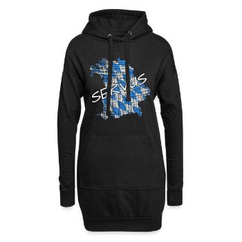 Servus Bayern - Hoodie-Kleid - Schwarz - Vorne