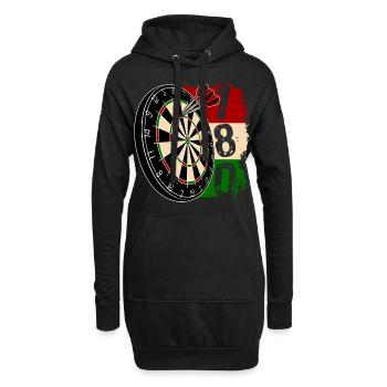 Darts Classics - 180 - Dartfan - Joueur de fléchettes - Sweat-shirt à capuche long Femme - noir - Devant