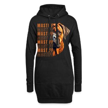 Mastiff Lover Géométrie Mastiff Art - Sweat-shirt à capuche long Femme - noir - Devant
