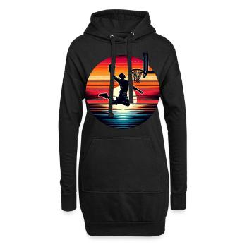 Basket-ball Basketteurs Joueurs - Sweat-shirt à capuche long Femme - noir - Devant