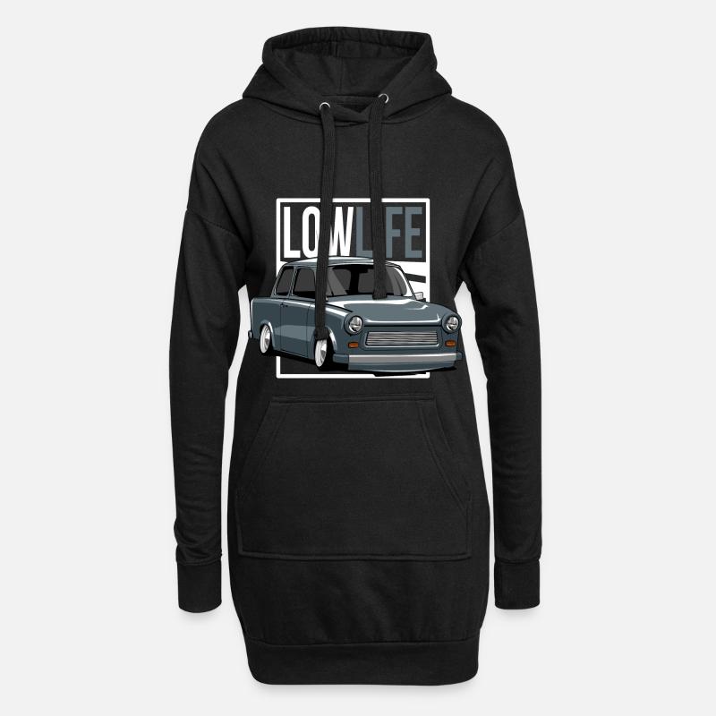 Low Life - Hoodie-Kleid - Schwarz