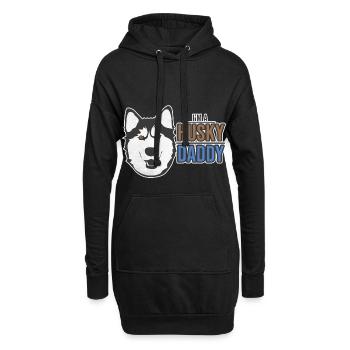 Husky - Hoodie-Kleid - Schwarz - Vorne