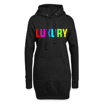Luxury - Hoodie Dress - black - Front