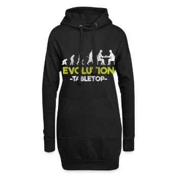 Tabletop Spieleabend Gewinner - Hoodie-Kleid - Schwarz - Vorne