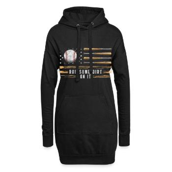 Joueur de baseball vainqueur Équipe États-Unis - Sweat-shirt à capuche long Femme - noir - Devant
