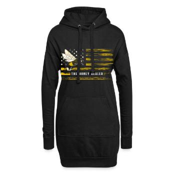 Imker Hummel Insekten Weltretter - Hoodie-Kleid - Schwarz - Vorne