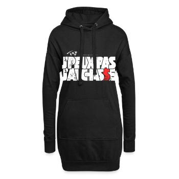 J'peux pas j'ai Chasse - Sweat-shirt à capuche long Femme - noir - Devant