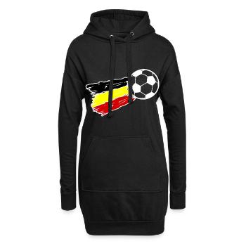 Das Team aus Belgien - Hoodie-Kleid - Schwarz - Vorne