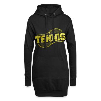 Tennis Sport Raquette de tennis - Sweat-shirt à capuche long Femme - noir - Devant