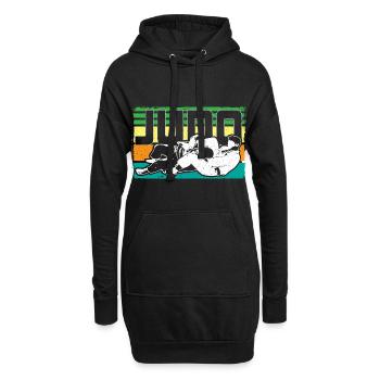 Judo Judoka Sportler Geschenkidee - Hoodie-Kleid - Schwarz - Vorne