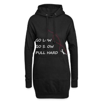 Kunstflug Segelflugzeug Segelflieger gleiten Pilot - Hoodie-Kleid - Schwarz - Vorne