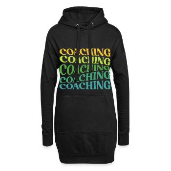 Coaching Coach Mentor Trainer Mindset Influencer - Hoodie Dress - black - Front