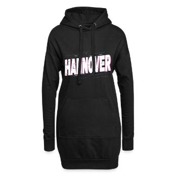 Hanovre Allemagne City Font Accueil Amour - Sweat-shirt à capuche long Femme - noir - Devant