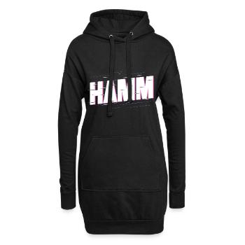 Hamm Deutschland Stadt Schrift Heimat Liebe - Hoodie-Kleid - Schwarz - Vorne