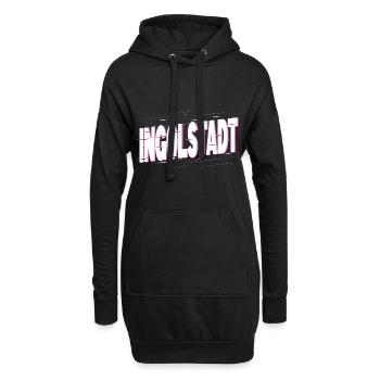 Ingolstadt Deutschland Stadt Schrift Heimat Liebe - Hoodie-Kleid - Schwarz - Vorne