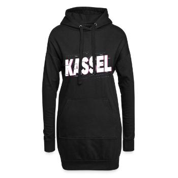 Kassel Deutschland Stadt Schrift Heimat Liebe - Hoodie-Kleid - Schwarz - Vorne