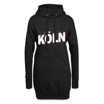 Cologne Allemagne City Font Accueil Amour - Sweat-shirt à capuche long Femme - noir - Devant