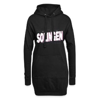 Solingen Allemagne City Font Home Love - Sweat-shirt à capuche long Femme - noir - Devant