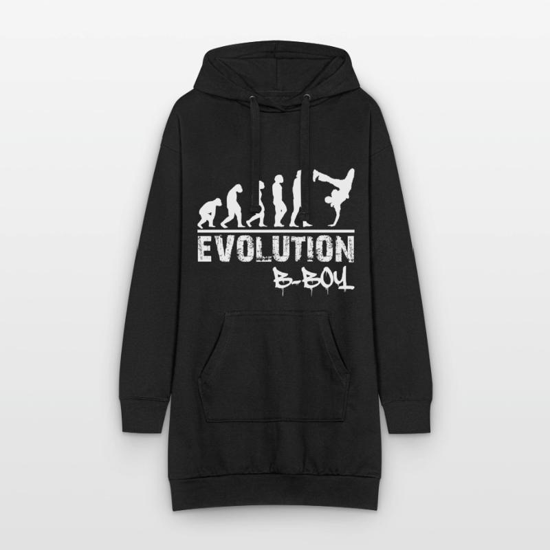 Breakdance Evolution B-Boy Breakdancer Gift Sweat-shirt à capuche long Femme