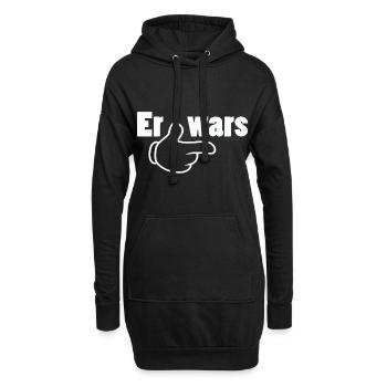 Er wars Partnershirt Geschwister Zwillinge - Hoodie-Kleid - Schwarz - Vorne