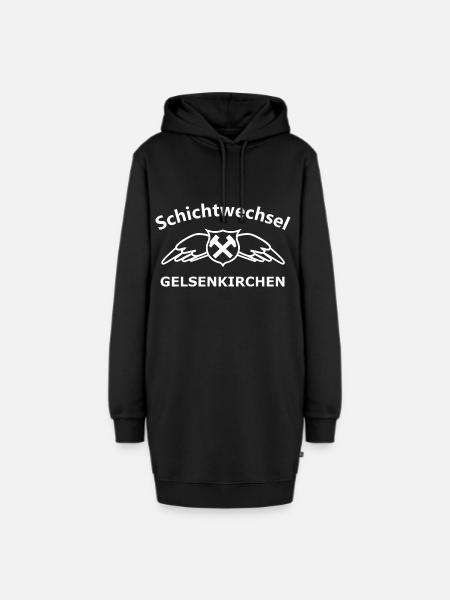 Schichtwechsel in Gelsenkirchen - Hoodie-Kleid - Schwarz
