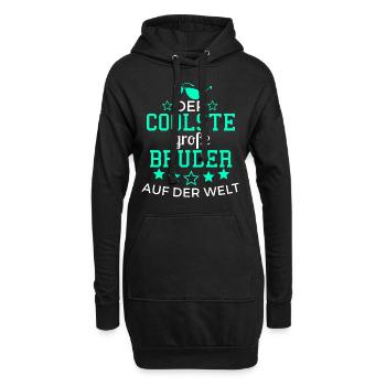 Der Coolste große Bruder auf der Welt - Hoodie-Kleid - Schwarz - Vorne