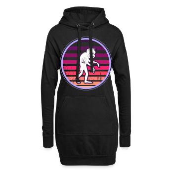 Retro Zombie T-Shirt Oldschool Zombieapokalypse - Hoodie-Kleid - Schwarz - Vorne