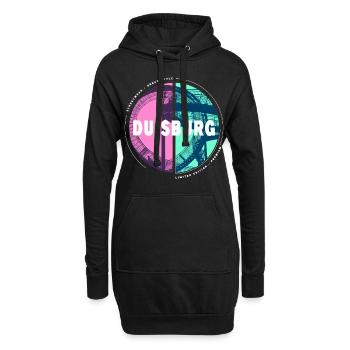 Duisburg Allemagne Ville Skyline Accueil Amour - Sweat-shirt à capuche long Femme - noir - Devant