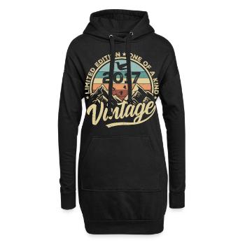 Original Jahrgang 2017 Geburtstagsgeschenk 2017 - Hoodie-Kleid - Schwarz - Vorne