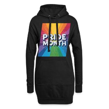 LGBTQ Pride Month - Hoodie-Kleid - Schwarz - Vorne