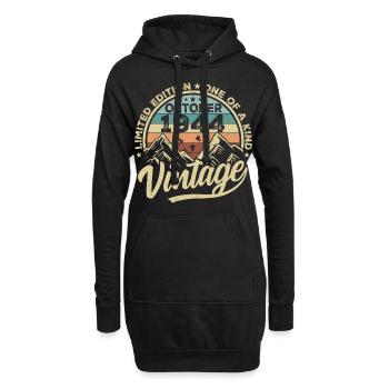 October 1944 Birthday 1944 Born October 1944 - Hoodie Dress - black - Front