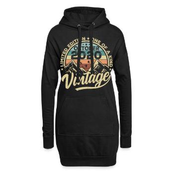Oktober 2020 Geburtstag 2020 Geboren Oktober 2020 - Hoodie-Kleid - Schwarz - Vorne
