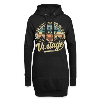 Oktober 2017 Geburtstag 2017 Geboren Oktober 2017 - Hoodie-Kleid - Schwarz - Vorne