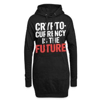 Cryptocurrency Is The Future 7 - Hoodie-Kleid - Schwarz - Vorne